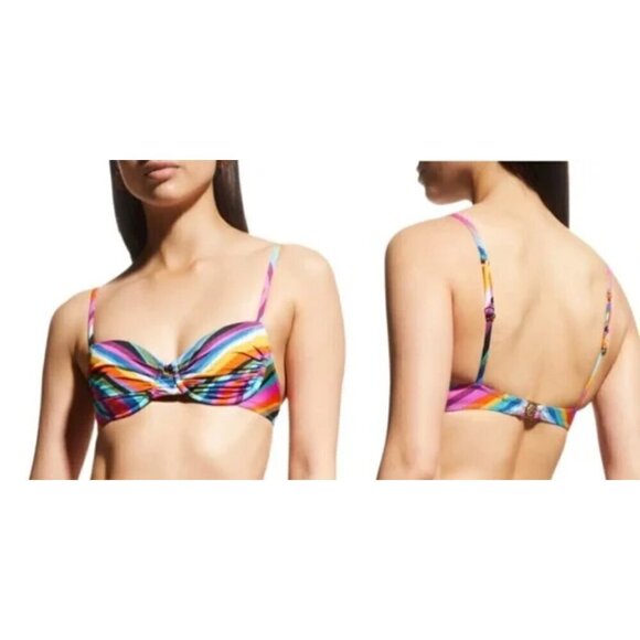 Trina Turk Womens Louvre Underwire Swim Bra Size 12 - Picture 1 of 11